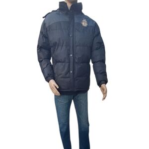 8008..Men's Black Puffer Jacket Size Small